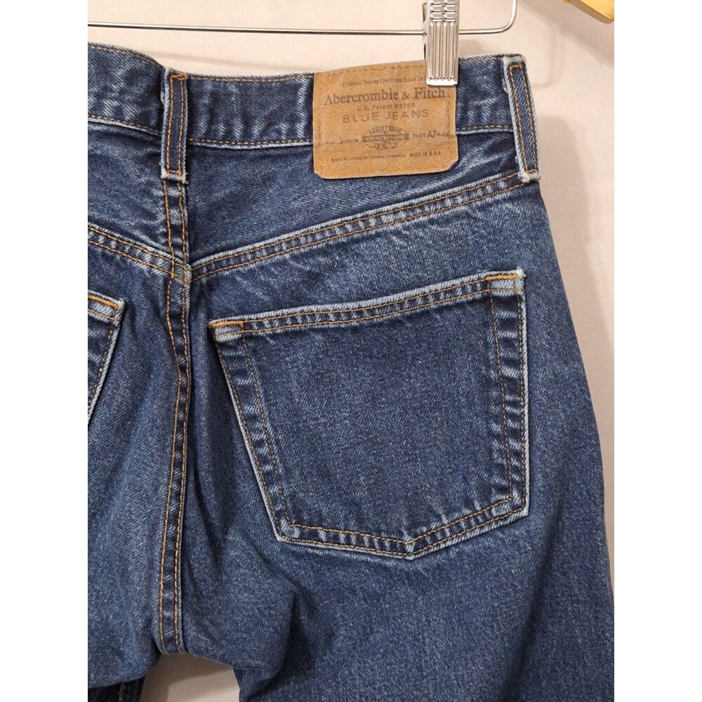 Vintage Abercrombie & Fitch Selvedge Denim Capri Jeans Women Sz 6 Made In USA - Picture 10 of 13